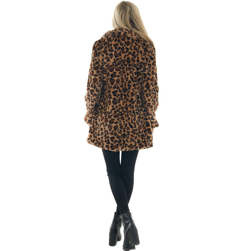 Stilla | Leopardprint Langærmet Åben Frontjakke