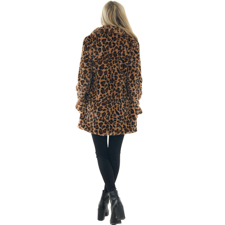 Stilla | Leopardprint Langærmet Åben Frontjakke