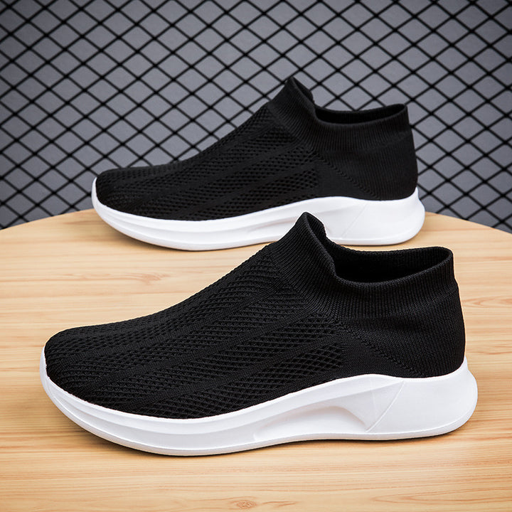 Herrer Åndbare Strik Slip-On Sneakers Stilla