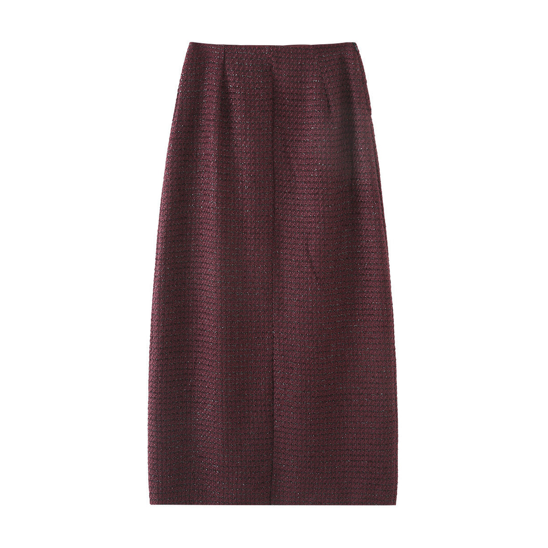 Dame Tailored Dobbeltknap Blazer og Blyantskirt Sæt Stilla