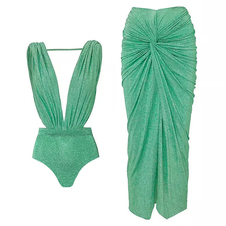 Dame elegant Cut-Out heldragt badedragt Skovae