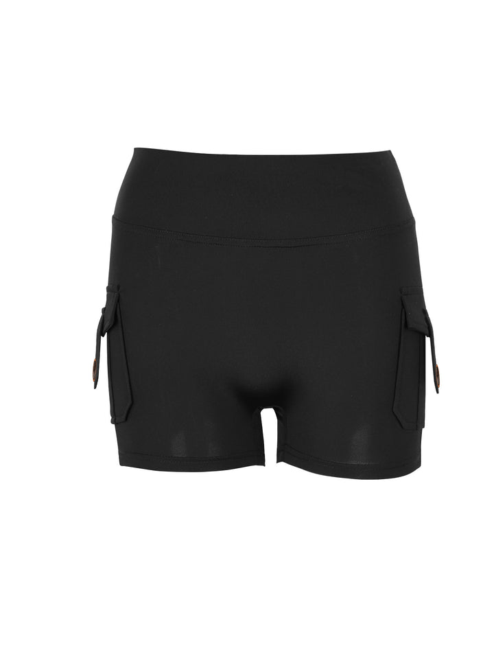 Dame Sporty Shorts med praktiske sidelommer og elastisk talje Skovae