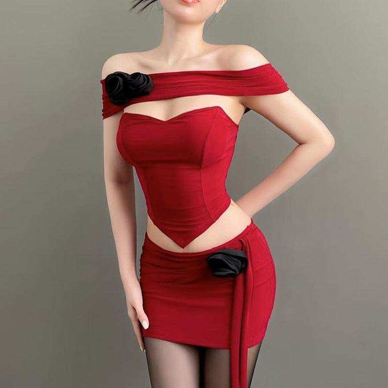 Dame Off-Shoulder Korset Top Stilla
