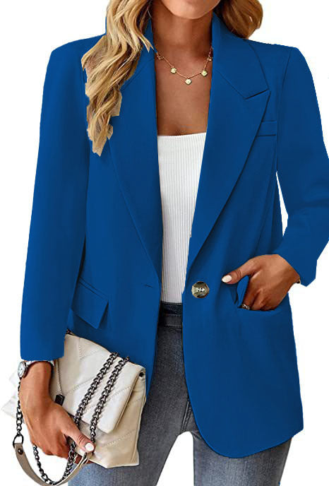 Dame Elegant Oversized Blazer med talje og praktiske lommer Stilla