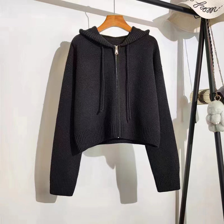 Kvinders hættetrøje med lynlås og casual fit Stilla
