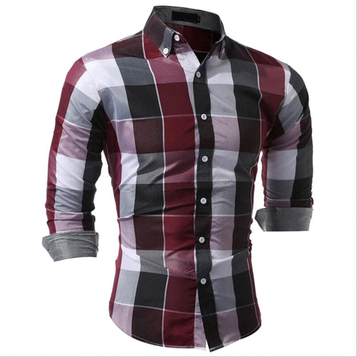 Herrer Ternet Slim-Fit Skjorte med moderne accenter Stilla