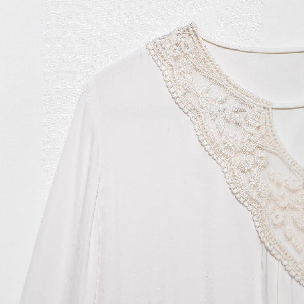 Femme Bohemian Glockenærmer Bluse Stilla