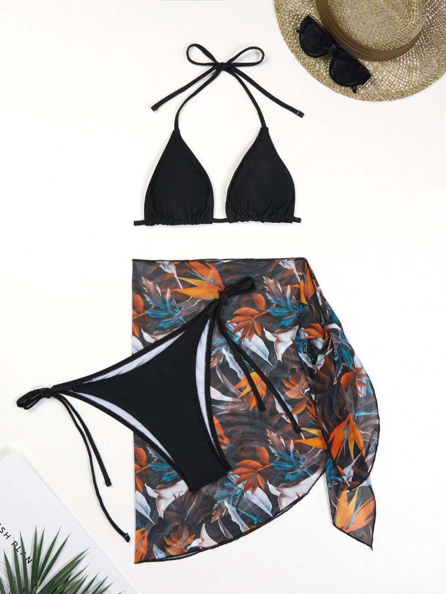 Dame To-delt Badeshorts-sæt med Floralprint og justerbare bindebånd Stilla