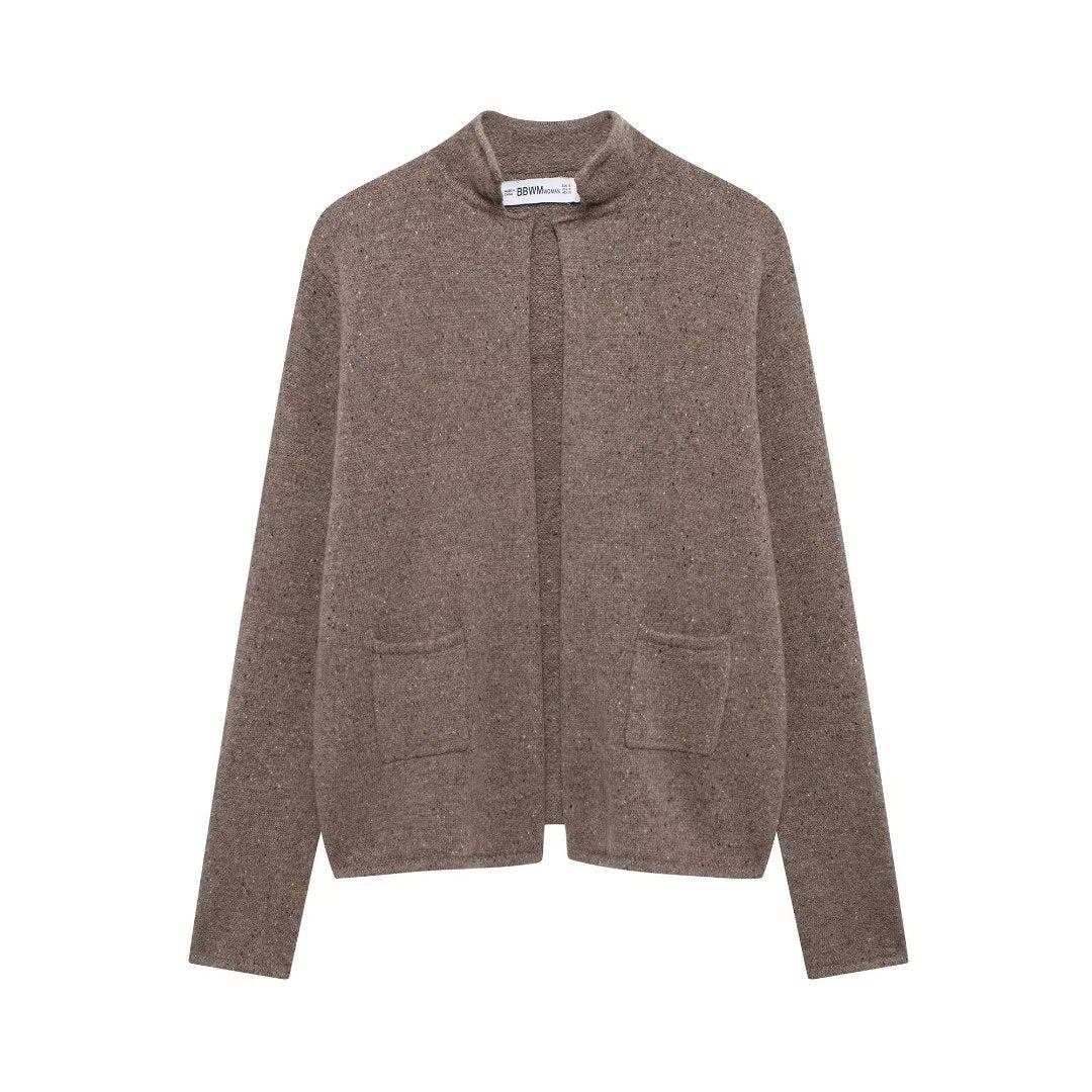 Femme Blød Strik Åben-Forkant Cardigan Stilla