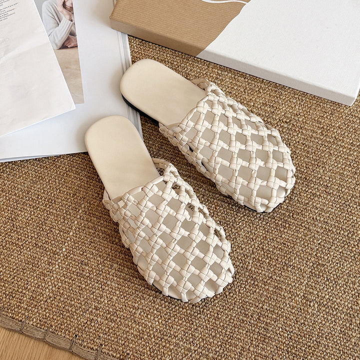 Femme Woven Slide Mules Stilla