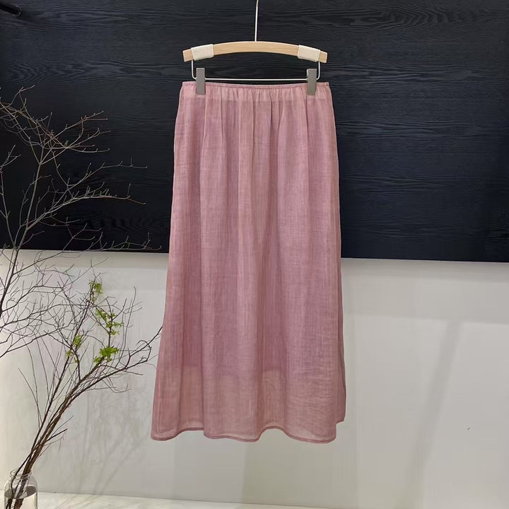 Femme Flydende Maxikjole med Elastisk Talje Stilla