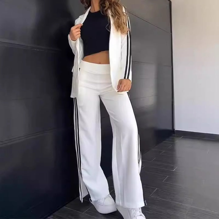 Dame Sporty Blazer- og Bukesæt Stilla