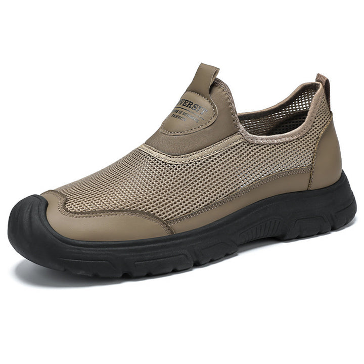 Dame Lettere Slip-On Sneakers med skridsikker sål og åndbart mesh-overmateriale Stilla
