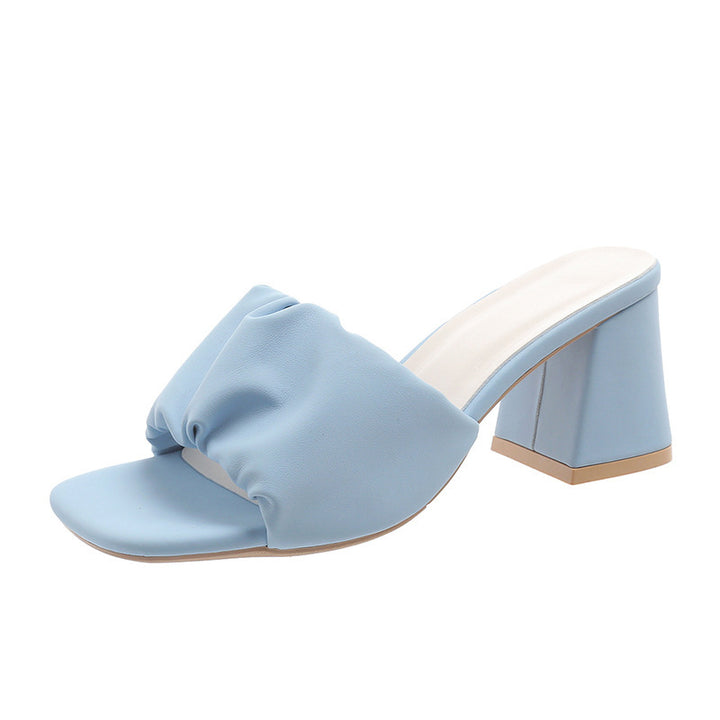 Dame Elegante og komfortable sandaler med rynkning Stilla