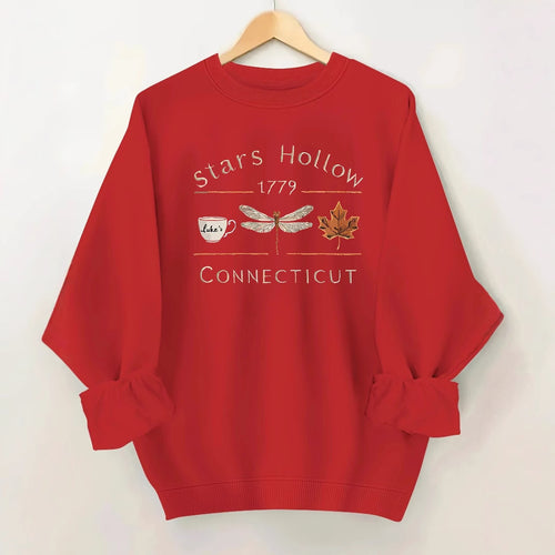 Kvinders sweatshirt med kreativt Stars Hollow motiv Stilla