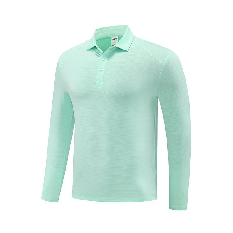 Herren Funktionspoloshirt med lange ærmer og åndbare egenskaber Stilla