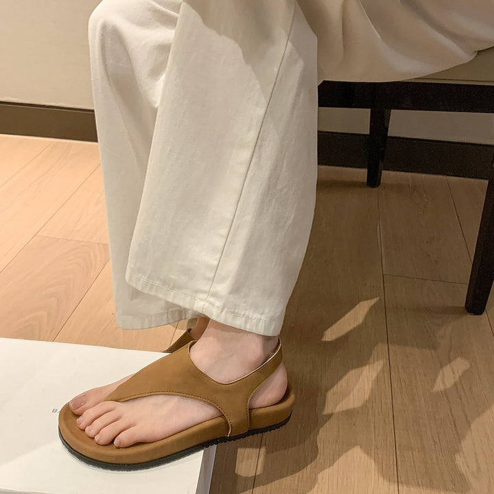 Dame Open-Toe Komfortsandaler med justerbar rem bagpå Stilla