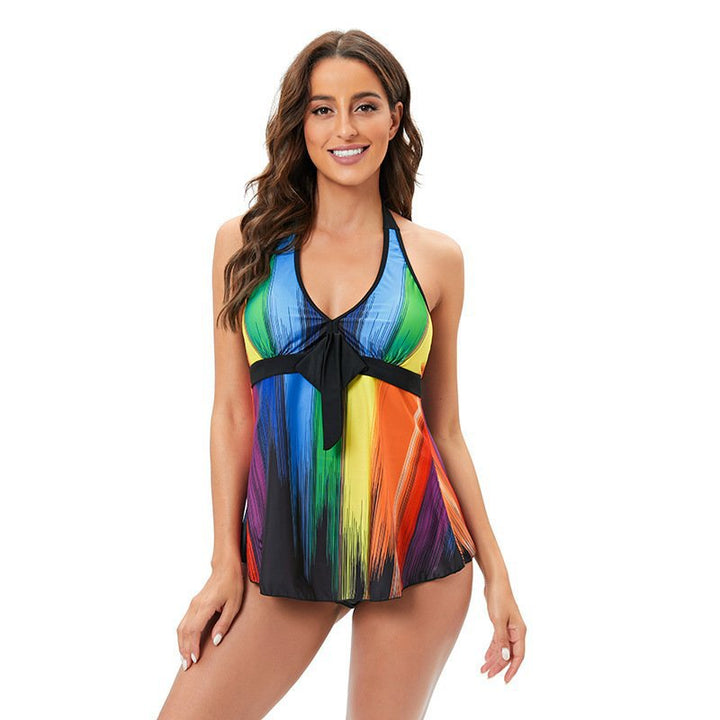 Dame Tankini med farverig gradient og justerbare stropper Stilla