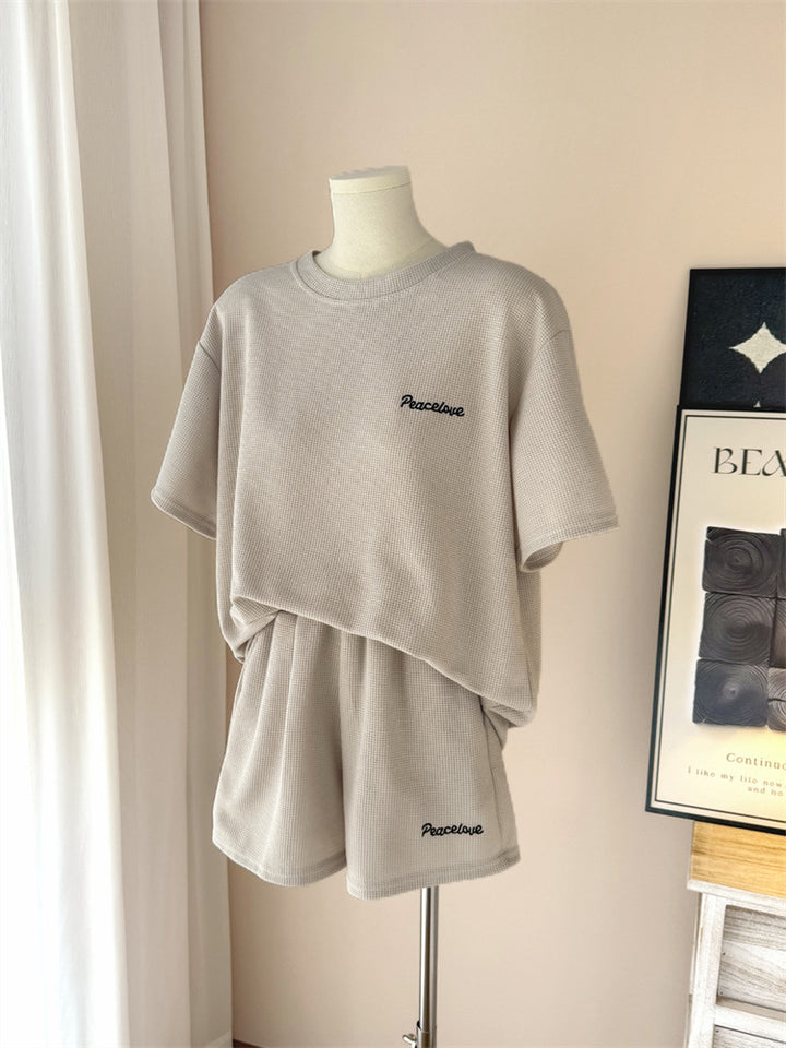 Femme Relaxed Waffle Knit Lounge Set Stilla