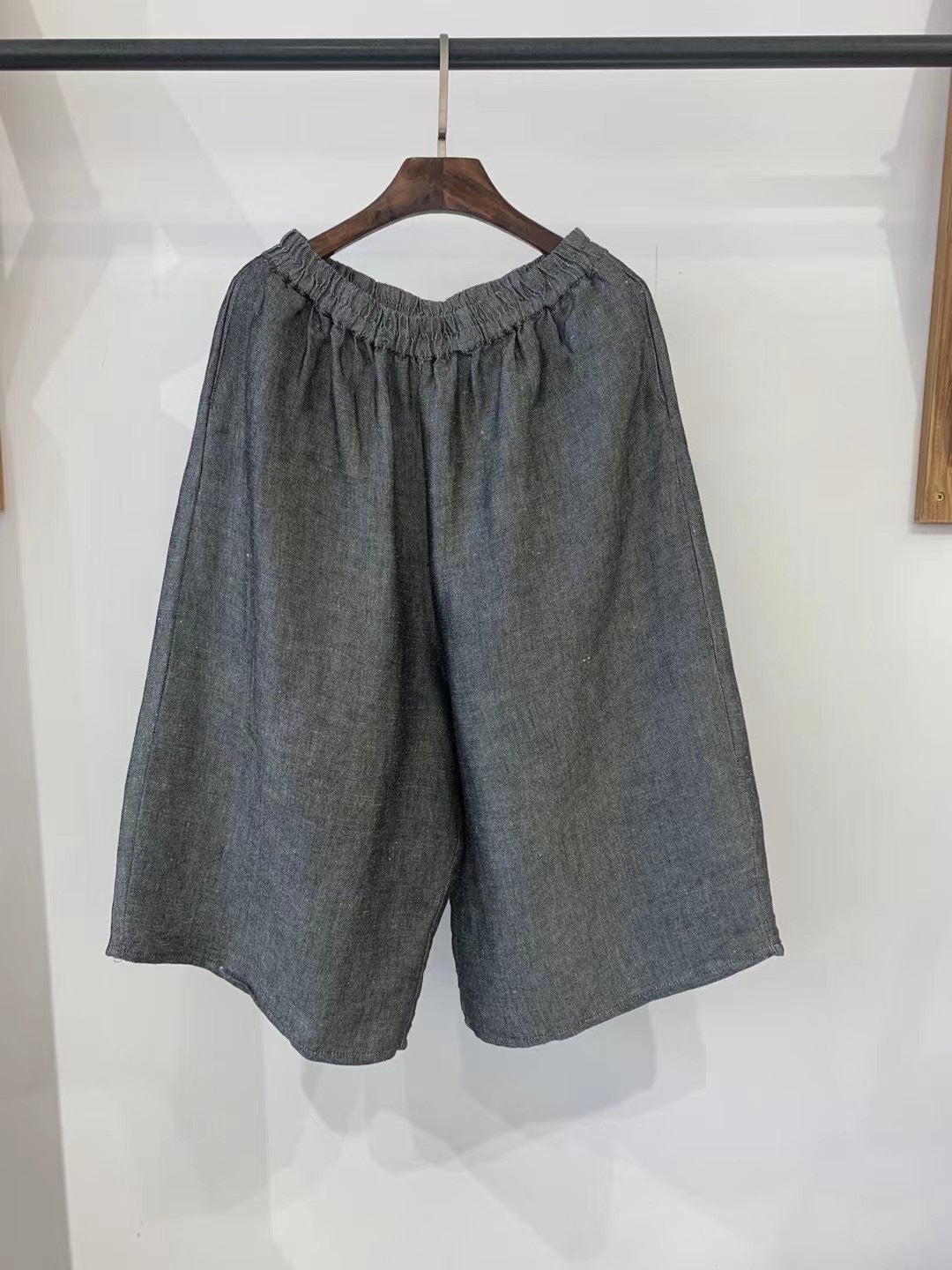 Femme Afslappet Pasform Linned Culottes Stilla