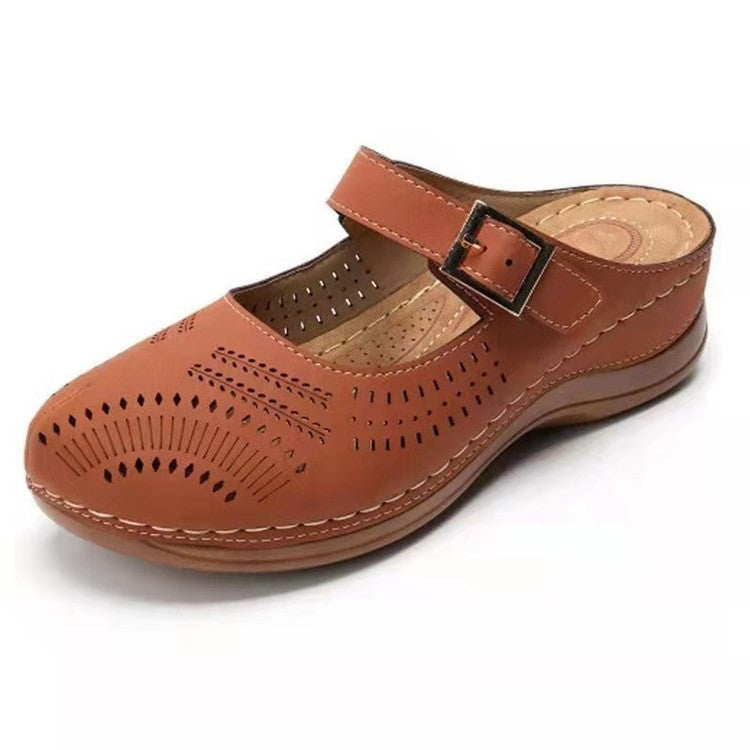 Dame Komfort Læder Clogs Sandaler Stilla