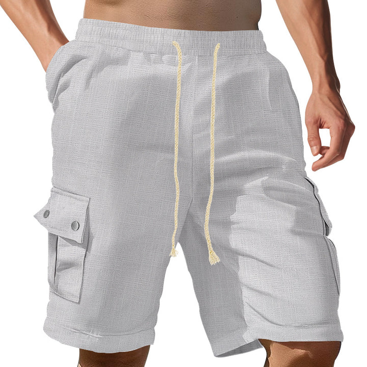Herren Cargo-Shorts med elastisk talje og praktiske sidelommer Stilla