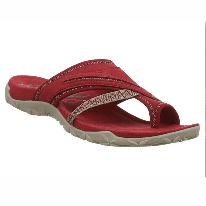 Dame fodsenge-sandaler med ergonomisk form og skridsikker sål Stilla