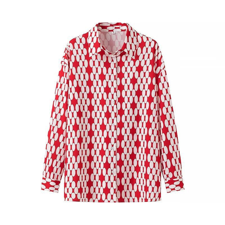 Dame Mode Bluse med eksklusivt mønster og løs pasform Stilla