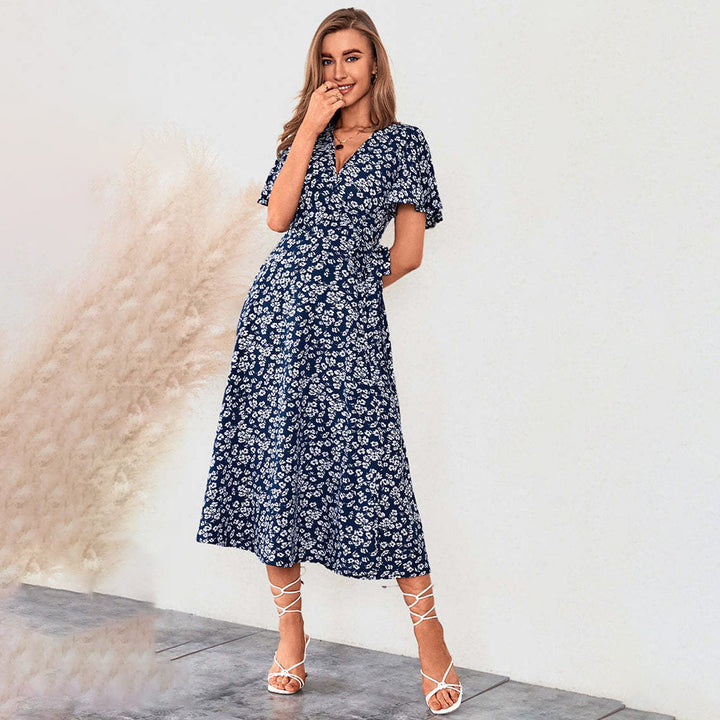 Dame Wrap-Maxi-Kjole Stilla
