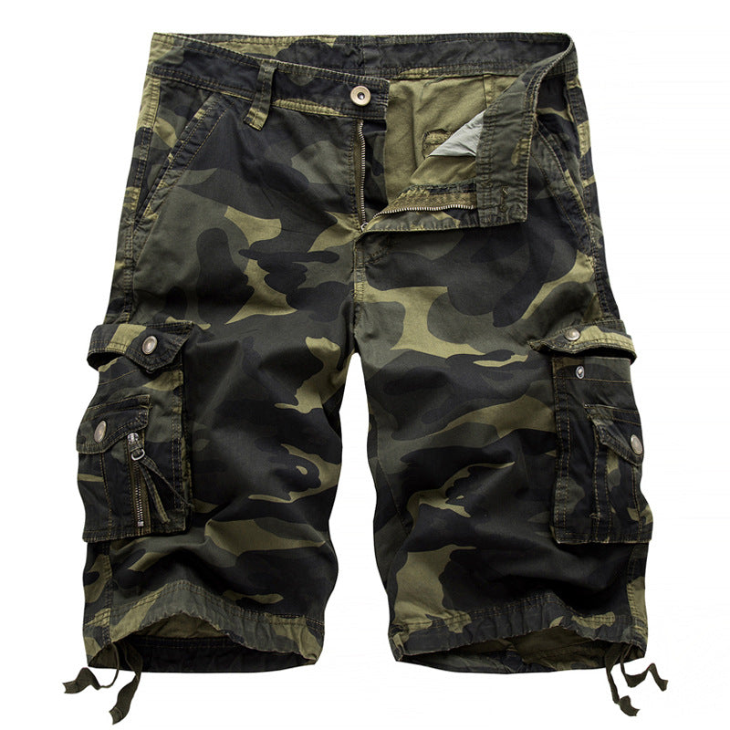 Herrer cargo shorts med multifunktionslomme-design Stilla