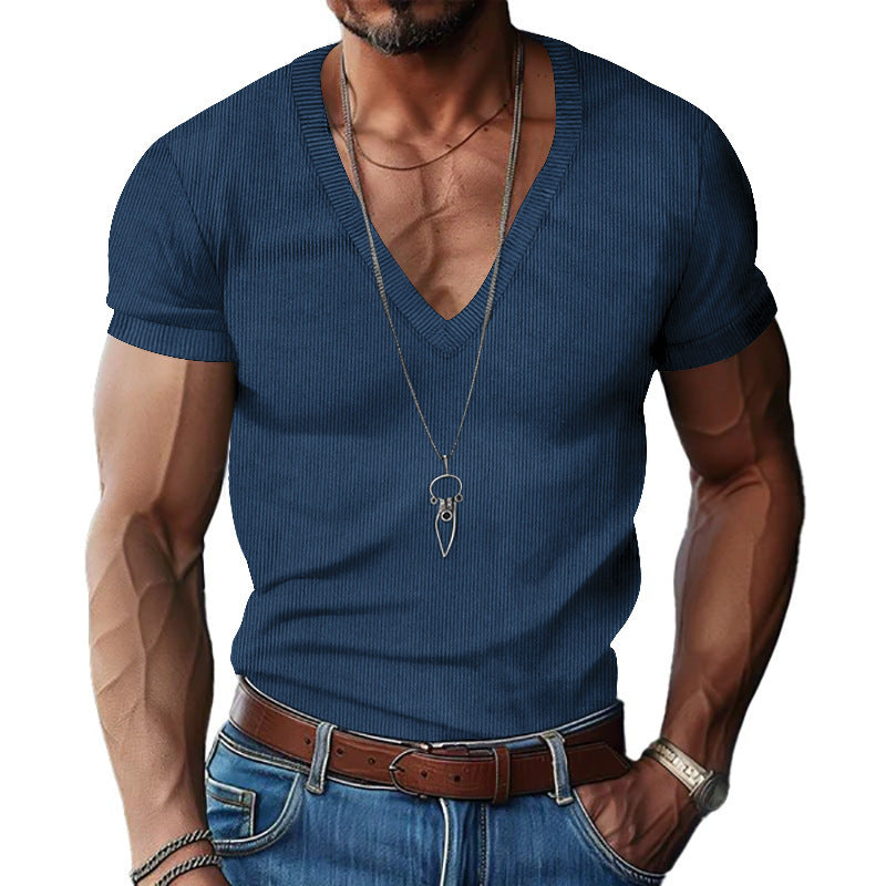 Herre Kortærmet V-Hals T-Shirt Stilla
