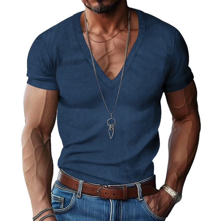 Herre Kortærmet V-Hals T-Shirt Stilla
