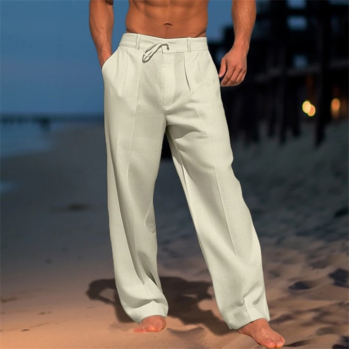 Herren casual strandbukser med blødt stof og elastisk talje Stilla