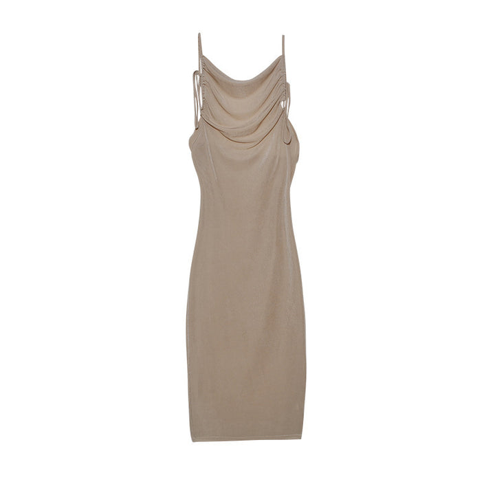Dame Bodycon Slipkjole med justerbare stropper Stilla