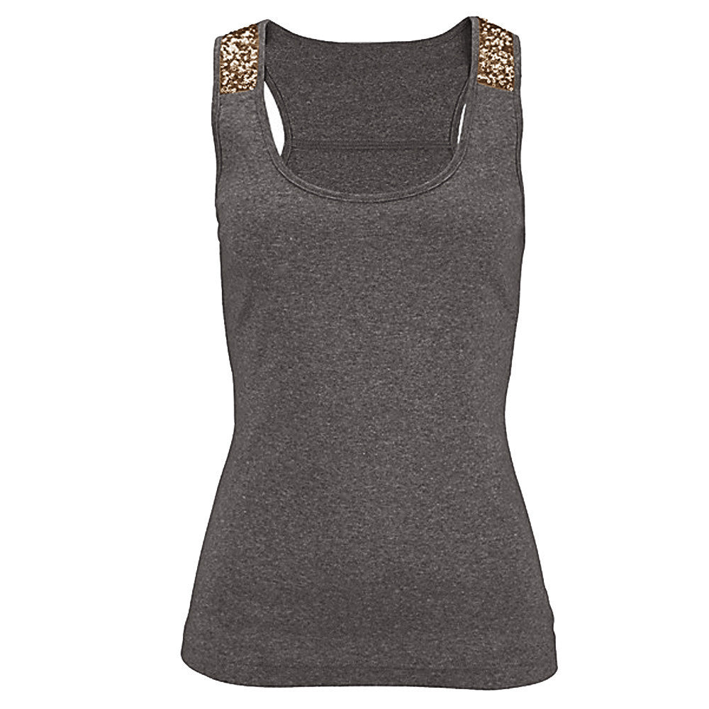 Damer pyntet skulderrem tanktop Stilla