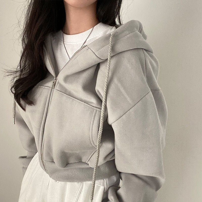 Kvinder's Cozy Hoodie med lynlås og hætte Stilla