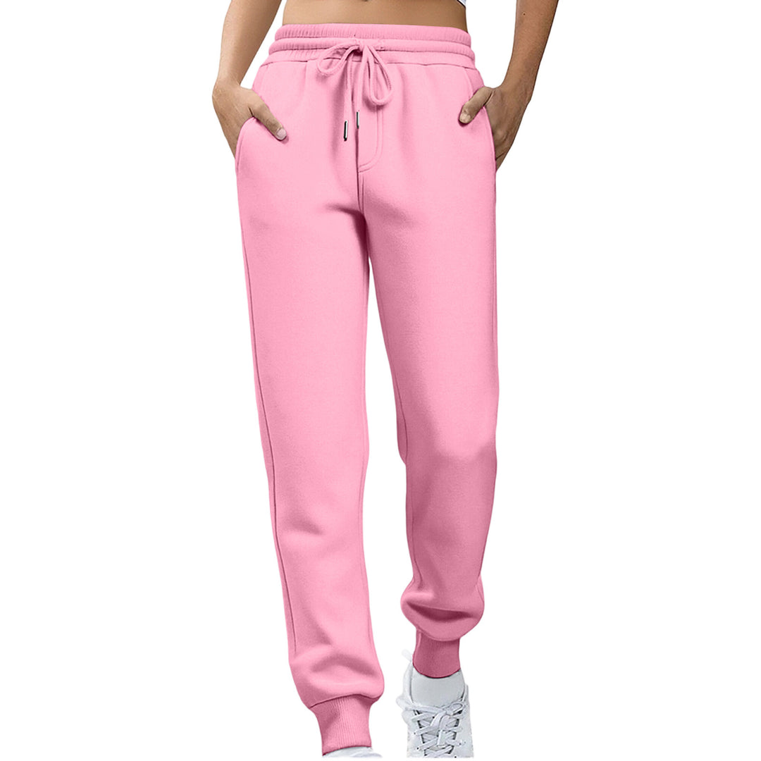 Kvinder afslappede fit sweatpants med elastisk talje og sidelommer Skovae