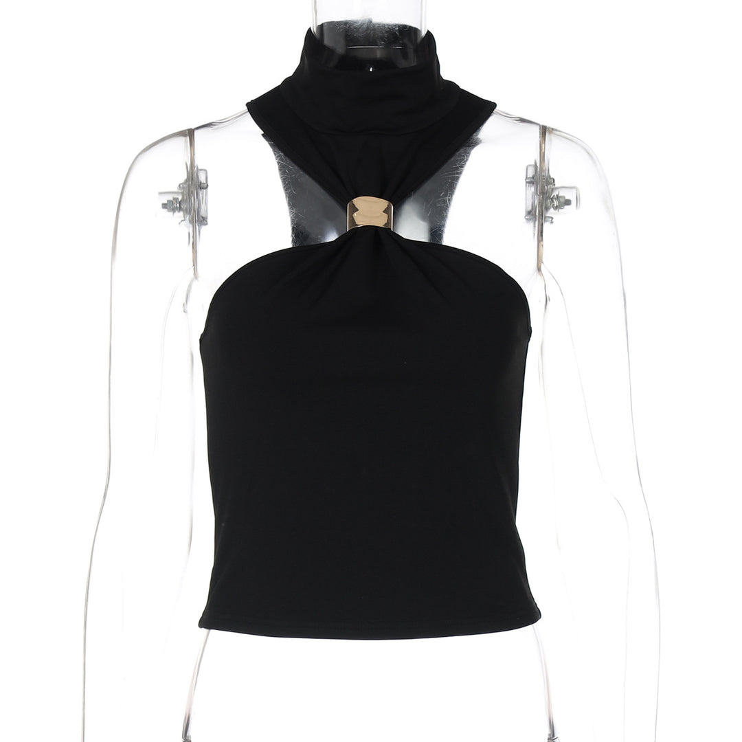 Dame moderne High-Neck Top Skovae