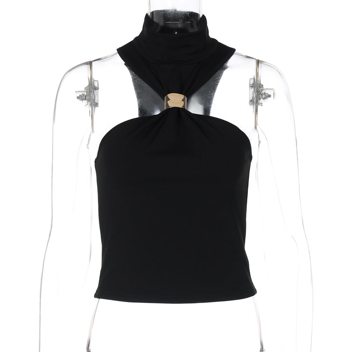 Dame moderne High-Neck Top Skovae