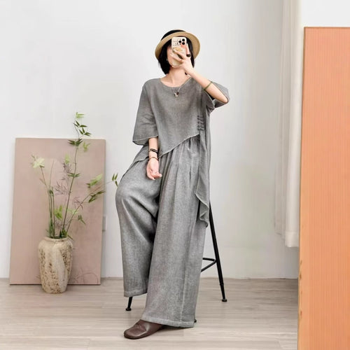 Femme Legere Linned Tunika Overdele Stilla