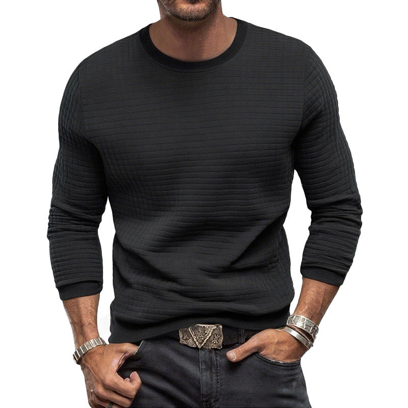 Herrer moderner sweat-pullover med struktureret design Stilla