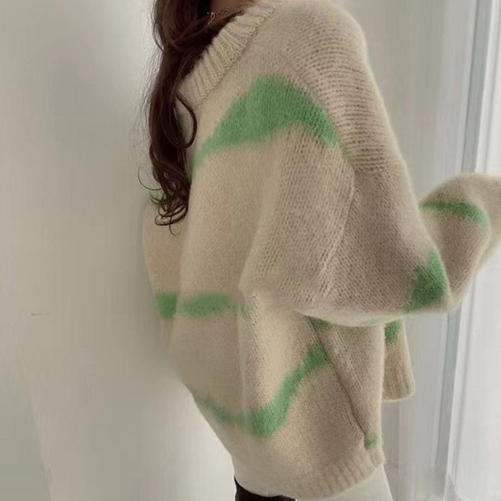 Femme Cozy Oversized Strikcardigan Stilla