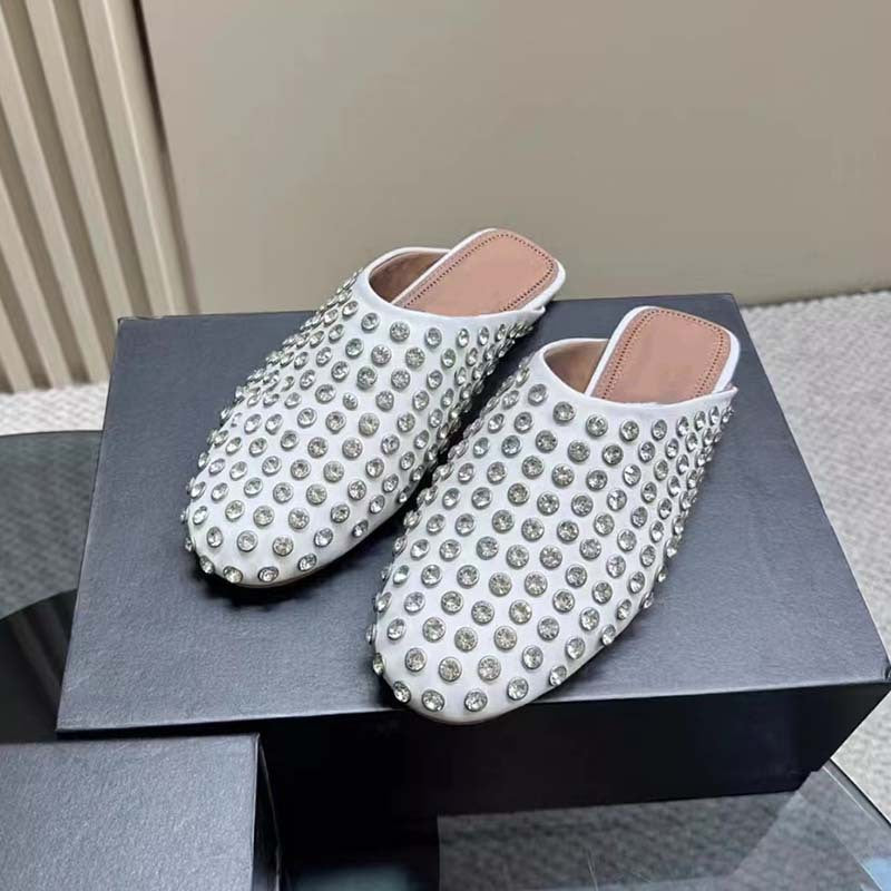 Femme Rhinestone-beslag Undervejs Mules Stilla