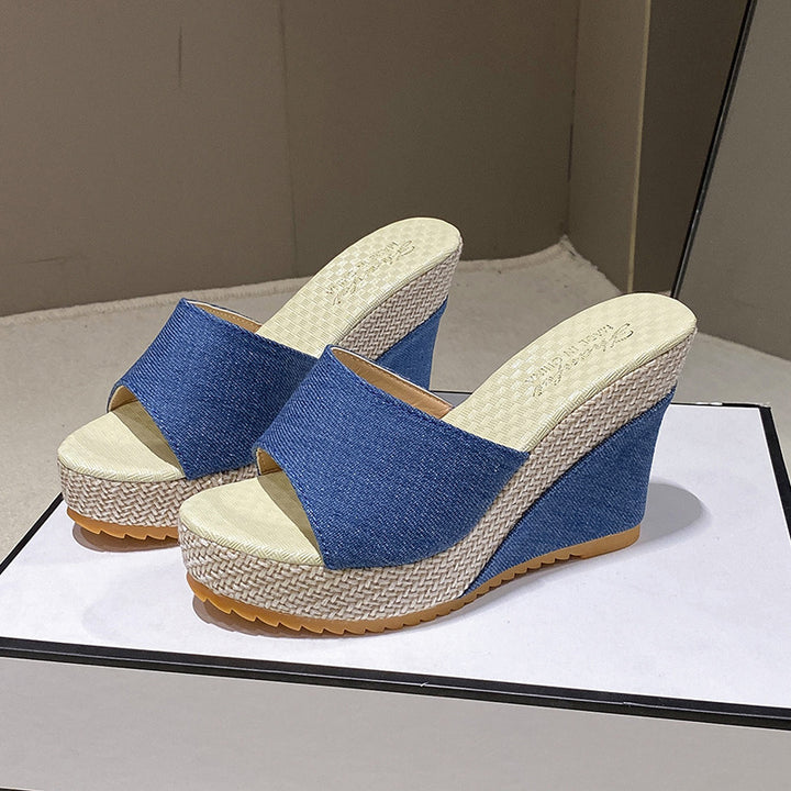 Dame Wedge-sandaler med komfortabelt remdesign og skridsikker sål Stilla