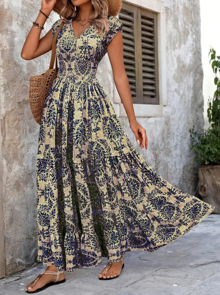 Dame Elegant Udsat Maxi Kjole Stilla