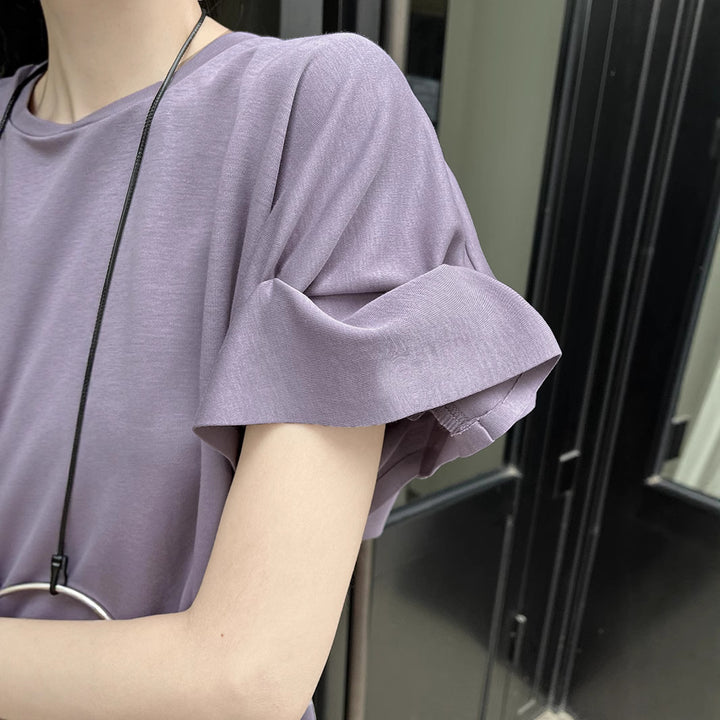 Dame afslappet oversized T-shirt med voluminøse ærmer Stilla