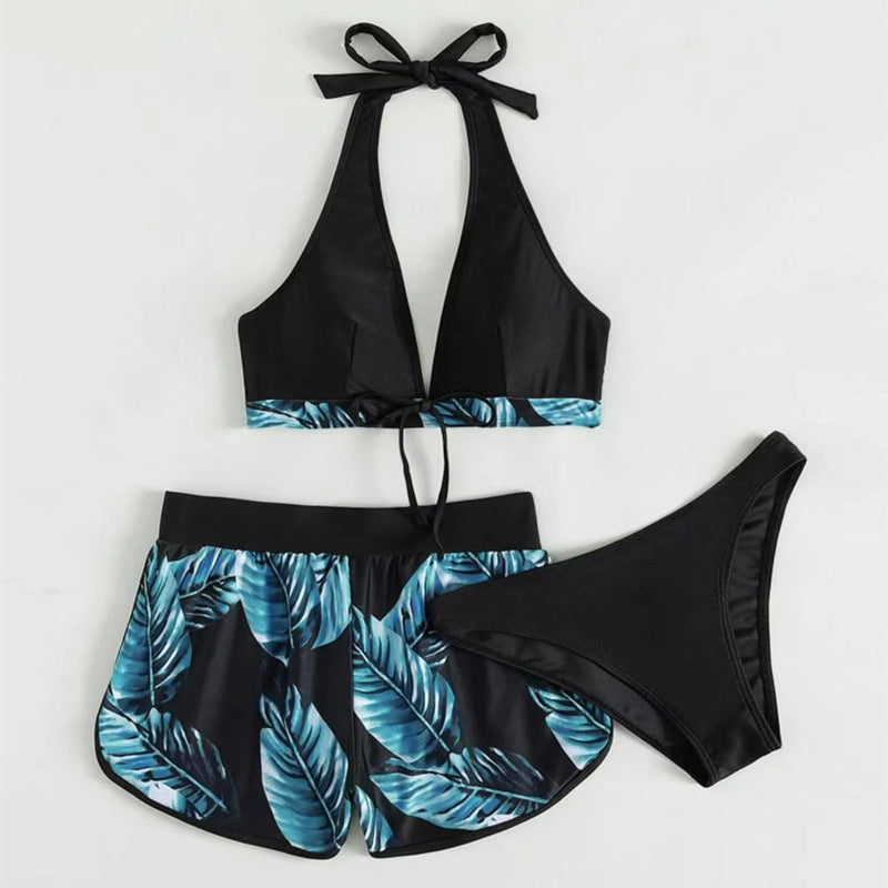 Dame Bikini-top med aftagelige stropper og moderigtige shorts Skovae