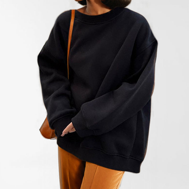 Dame oversized sweatshirt med løs pasform og afslappet design Stilla