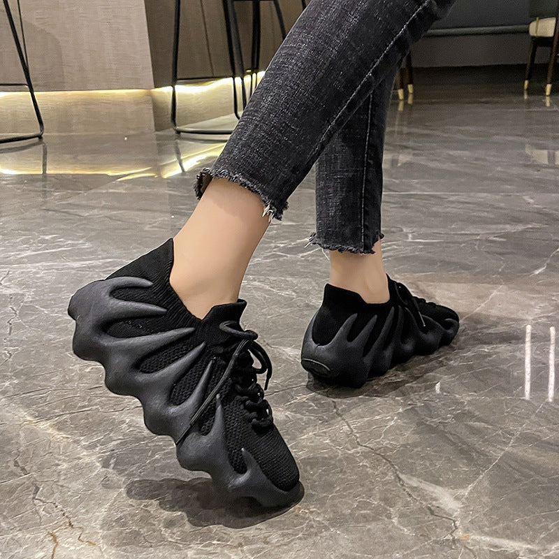 Dame Sporty Sneakers med fleksibelt strik-overmateriale og innovativ dæmpningsteknologi Stilla
