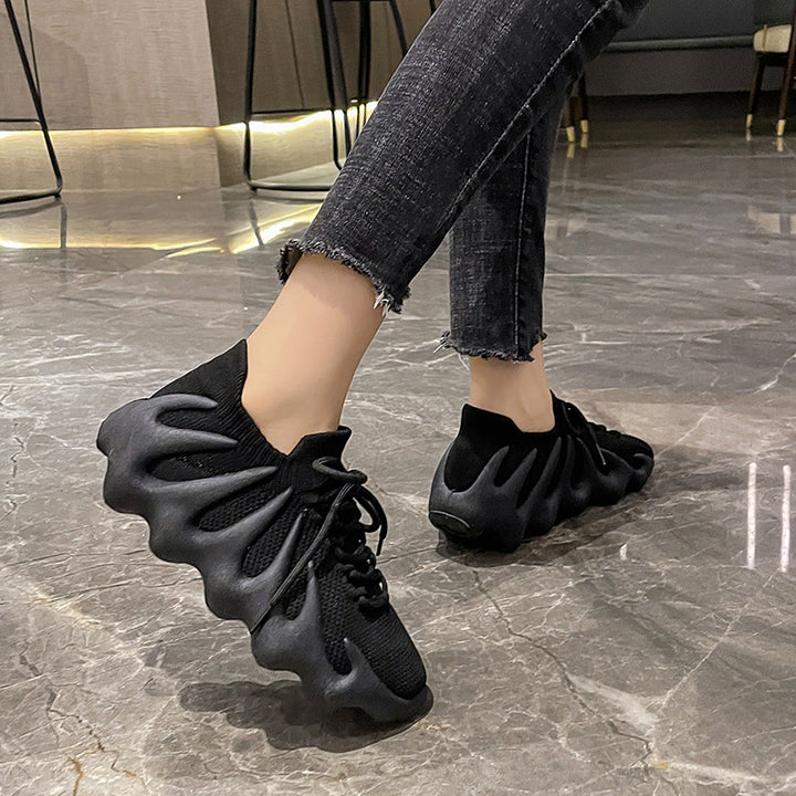 Dame Sporty Sneakers med fleksibelt strik-overmateriale og innovativ dæmpningsteknologi Stilla